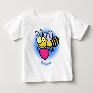 Camiseta Bela engraçada bonita com ilustração cardíaca