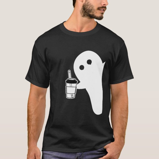 Camiseta Bela Época, Café De Gelo Fantasma. Hallowe (Frente)