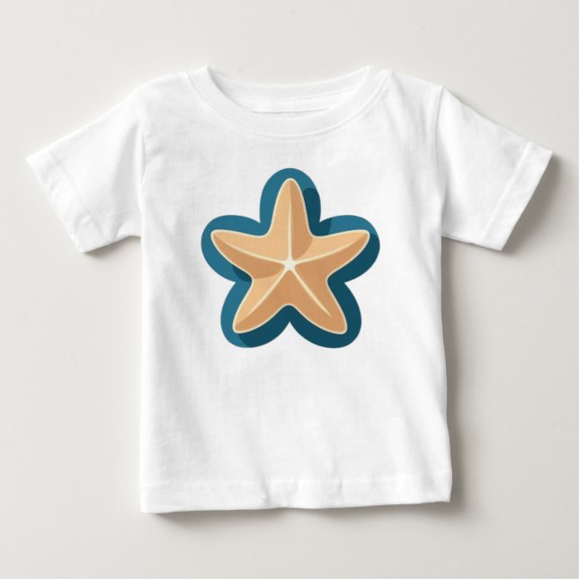 Camiseta Bela Estrela-do-Mar Amarela (Frente)