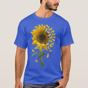Camiseta Bela Flor de Cavalo de Girassol Equestre