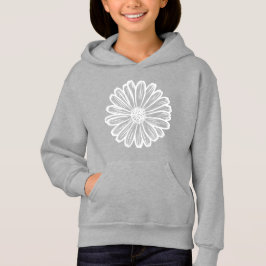 Camiseta Bela Flor de Margarida, Ilustração em Meios-Tons