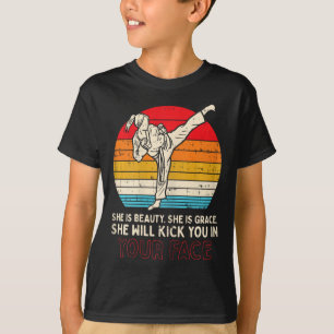 Camiseta Bela Graça Te Chuta Na Cara Rapariga Karate Taekwo