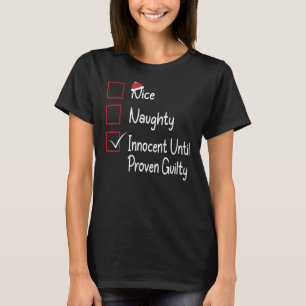 Camiseta Bela inocente até prova em contrário