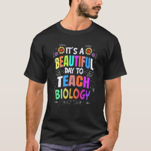 Camiseta Bela jornada para ensinar professor de biologia