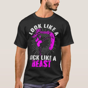 Camiseta Bela Kickboxing Fera Kickboxer Garota Lutadora Mar