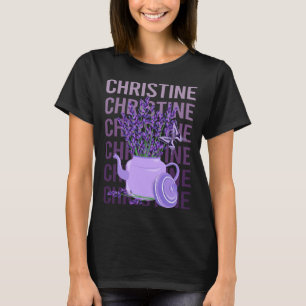 Camiseta Bela Lavanda - Nome Christine