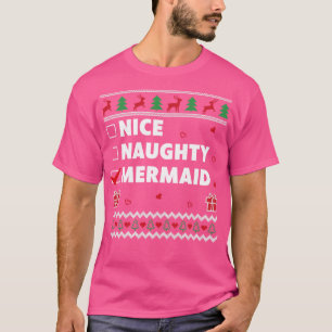 Camiseta Bela Lista de Malditos Design de Natal Engraçado M