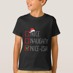 Camiseta Bela Lista De Natal Bela, Bela, Papais noeis Xmas
