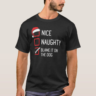 Camiseta Bela Lista Maldita Culpa-A No Natal Dos Cachorros
