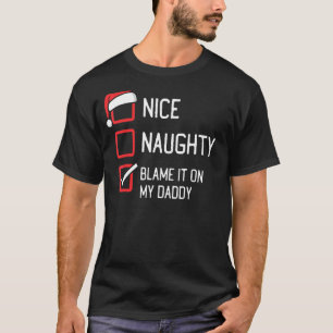 Camiseta Bela Lista Maldita Culpou-A No Meu Natal Pai