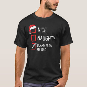Camiseta Bela Lista Maldita Culpou-A No Meu Natal Pai