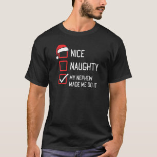 Camiseta Bela Lista Maldita Que Meu Sobrinho Me Fez Fazê-Lo
