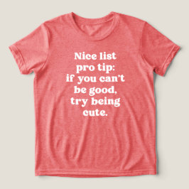 Camiseta Bela lista pro gorro engraçadinho tipo branco