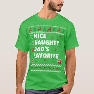Camiseta Bela lista travessa Pais Design de Natal Feio Favo