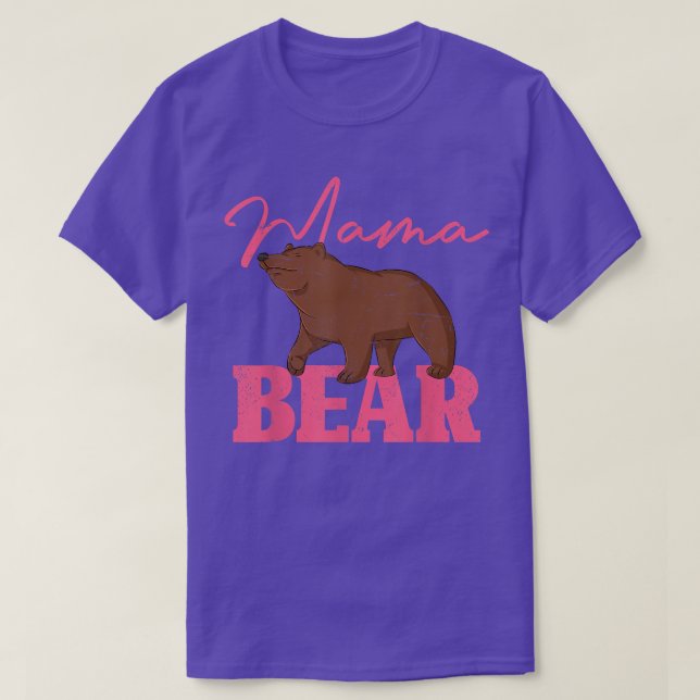Camiseta Bela Mamãe Da Mãe Mãe Bela Urso Da Mãe 525 (Frente do Design)