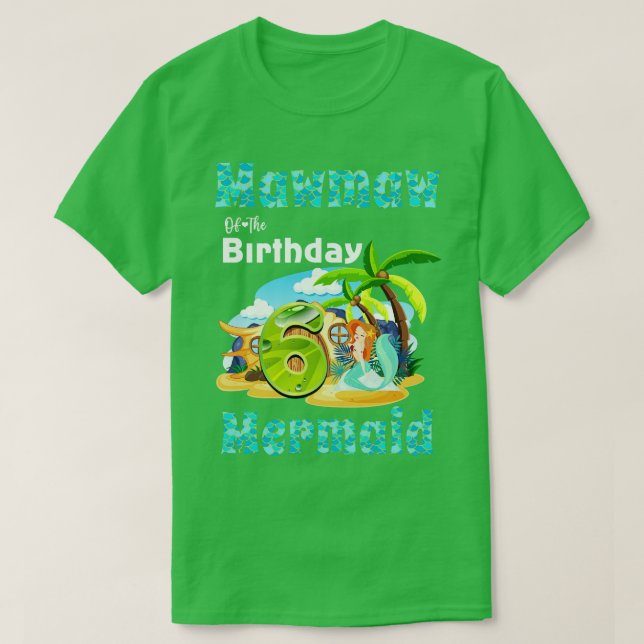 Camiseta Bela Mawmaw Do Aniversário Da 6 (Frente do Design)