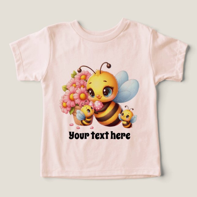 Camiseta Bela menina Bela adiciona texto (Design frontal)