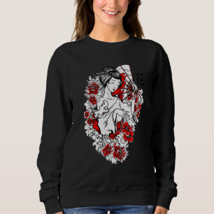 Camiseta Bela Menina Geisha Japonesa Japão Desenho Kimono