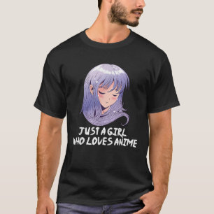 Camiseta Bela Menina Que Ama Anime Japonês Anime Gi