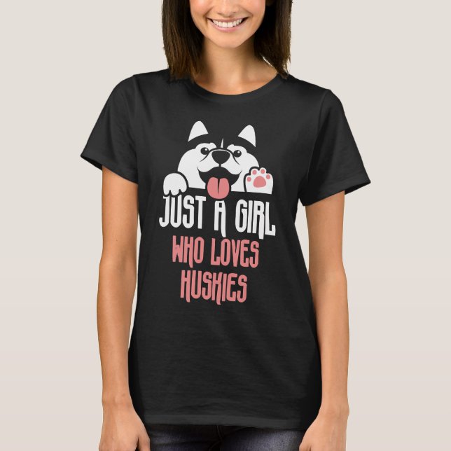 Camiseta Bela Menina Que Ama Cachorro De Roucos (Frente)