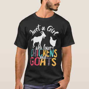 Camiseta Bela Menina Que Ama Galinha Gosta Farmer G