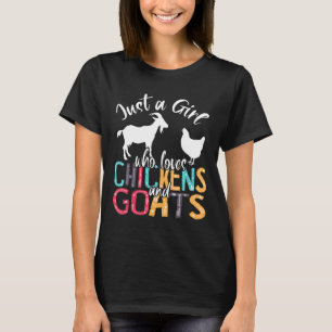 Camiseta Bela Menina Que Ama Galinha Gosta Farmer G