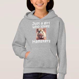 Camiseta Bela Menina Que Ama Hamsters Hammie Animal