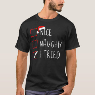 Camiseta Bela Noção Que Juro Tentei A Lista De Natal Xmas S