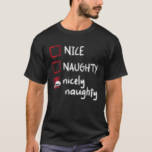 Camiseta Bela Nojenta Lista De Natal Bastante Doida E Engra