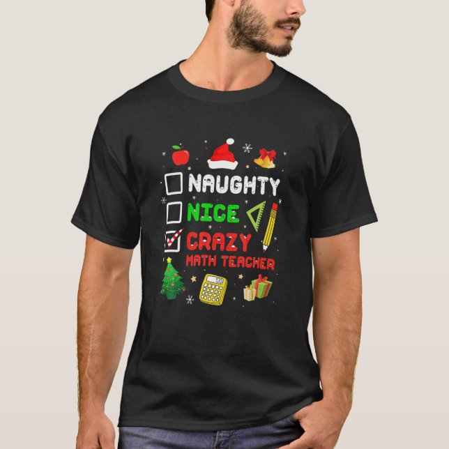 Camiseta Bela Nojenta Professora De Matemática Engraçado Xm (Frente)