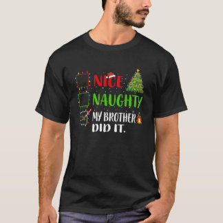 Camiseta Bela Nojenta Que Meu Irmão Fez Lista Papais noeis 