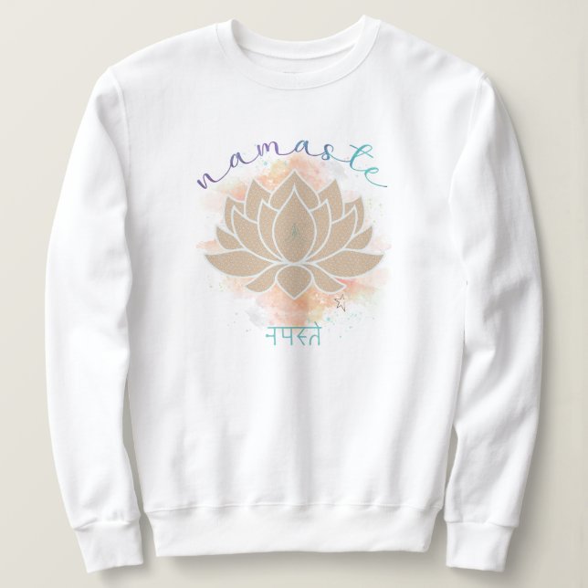 Camiseta Bela palavra de nome escrita com Lotus Design (Frente do Design)