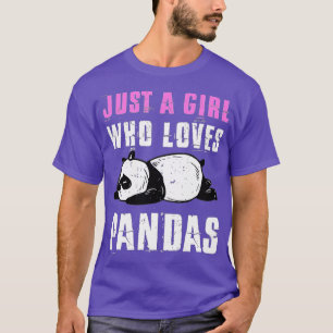 Camiseta Bela Panda Apenas Uma Menina Que Ama Pandas (4)