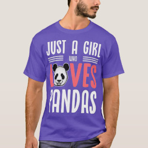 Camiseta Bela Panda Apenas Uma Menina Que Ama Pandas (5)