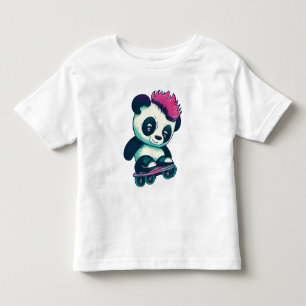 Camiseta Bela Panda Bela com Mohawk Skater Panda
