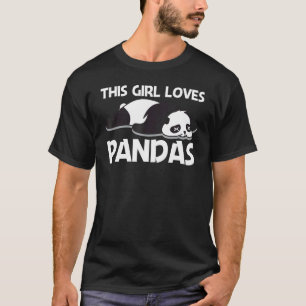 Camiseta Bela Panda Para Meninas Filhas Cub Folivore
