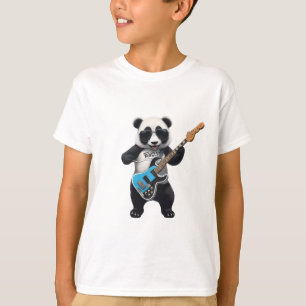 Camiseta Bela Panda Tocando Violão, Amantes De Panda Musica