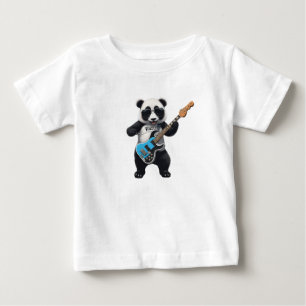 Camiseta Bela Panda Tocando Violão, Amantes De Panda Musica