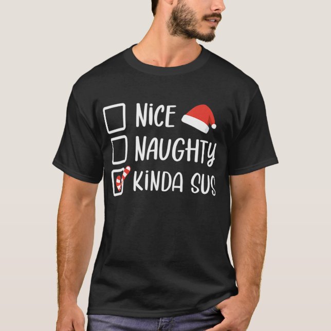 Camiseta Bela Papai noel de Natal, Engraçada E Engraçada (Frente)