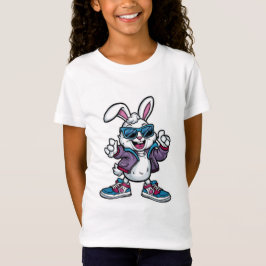 Camiseta Bela peça de cartoon Cony Rabbit Tee para Amantes