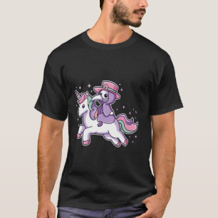 Camiseta Bela Peste Médica Andando Gótico Unicórnio Cachorr