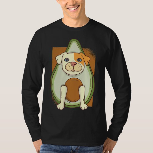 Camiseta Bela Pitbull Em Avocado Pitbull Amam Avocado (Frente)