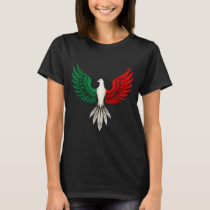 Camiseta Bela Pomba da Bandeira Mexicana Patriótica Paz Ave