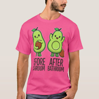 Camiseta Bela Pooping Avocado Para Homens, Vegan, Poop 28