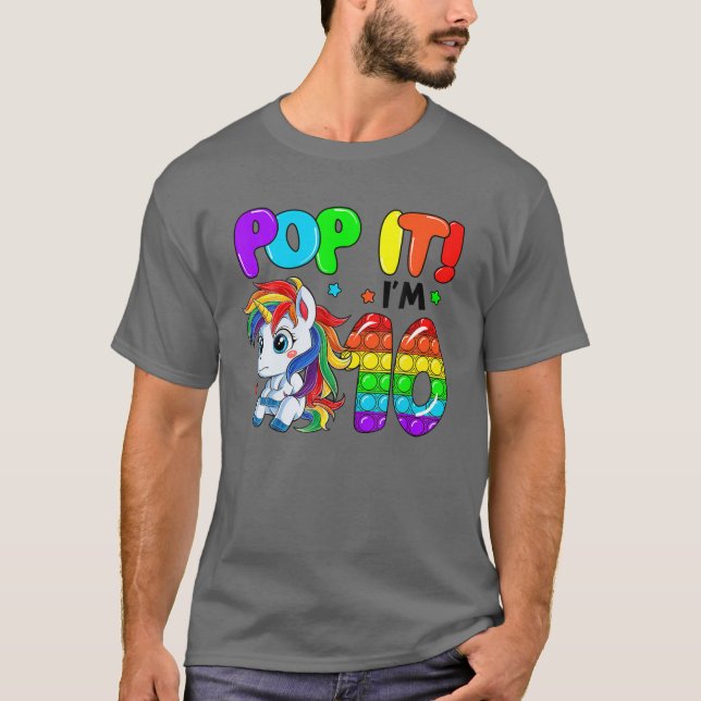Camiseta Bela Pop de Brinquedos de Fidget do Unicórnio Sou  (Frente)