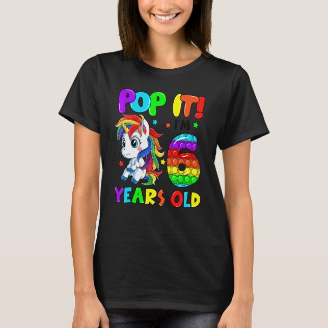 Camiseta Bela Pop de Brinquedos do Fidget do Unicórnio Sou  (Frente)