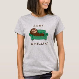 Camiseta Bela preguiça Engraçada Só Chillin