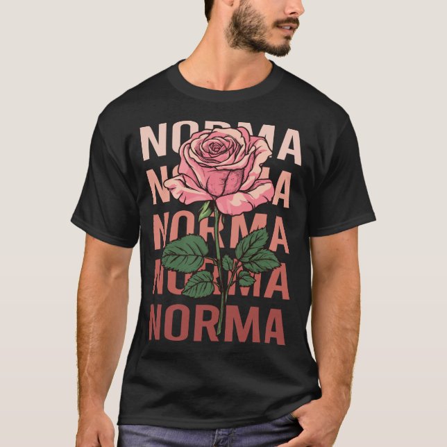 Camiseta Bela Rosa - Nome Norma (Frente)