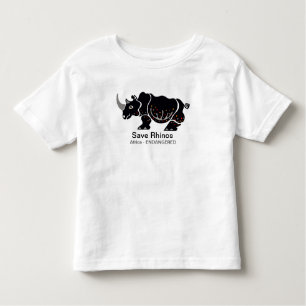 Camiseta Bela Salva RHINOS - África - Amante de os animais 