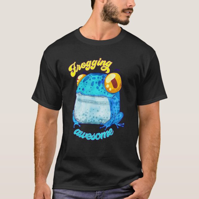 Camiseta Bela Sapo Gorda Animais Pet Sapo Sapo Srogging Awe (Frente)